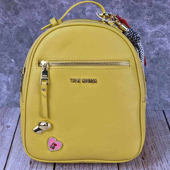 Steve Madden Bblogo Mini Mustard Backpack - Picture 1 of 7